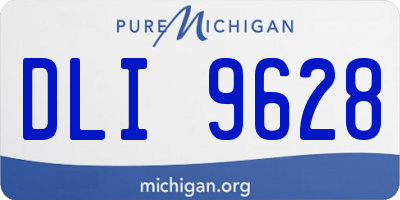 MI license plate DLI9628