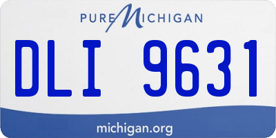 MI license plate DLI9631