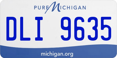 MI license plate DLI9635