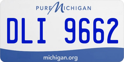MI license plate DLI9662