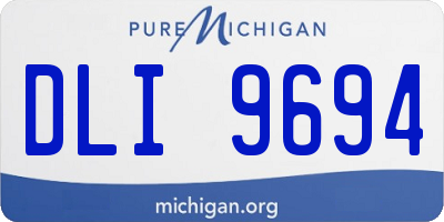 MI license plate DLI9694