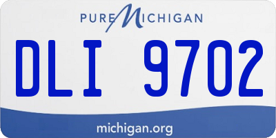 MI license plate DLI9702