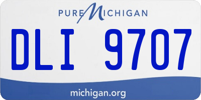 MI license plate DLI9707