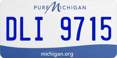 MI license plate DLI9715
