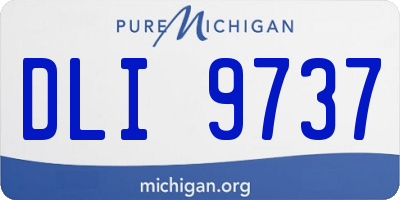 MI license plate DLI9737