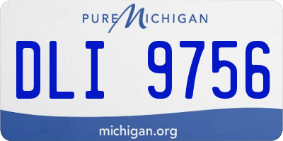 MI license plate DLI9756
