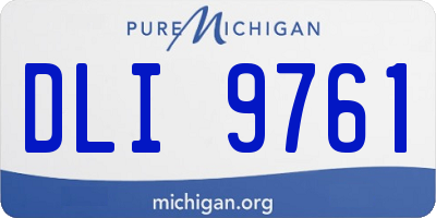 MI license plate DLI9761