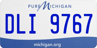 MI license plate DLI9767