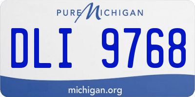 MI license plate DLI9768