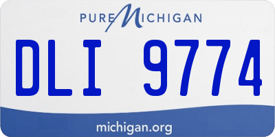 MI license plate DLI9774