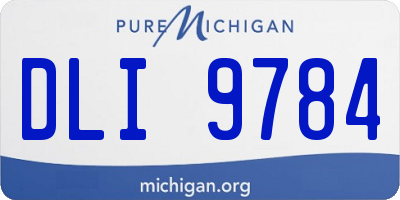 MI license plate DLI9784