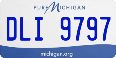 MI license plate DLI9797