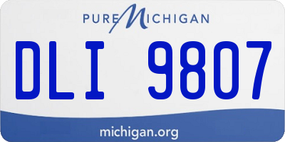 MI license plate DLI9807
