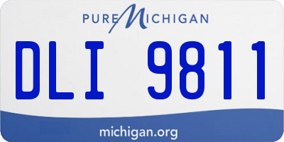 MI license plate DLI9811