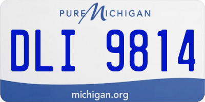 MI license plate DLI9814