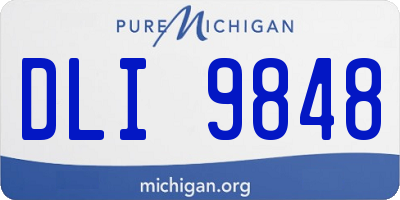 MI license plate DLI9848