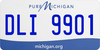 MI license plate DLI9901
