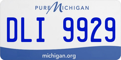 MI license plate DLI9929