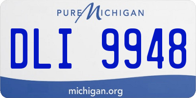 MI license plate DLI9948