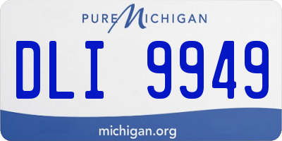 MI license plate DLI9949