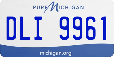 MI license plate DLI9961