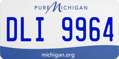 MI license plate DLI9964