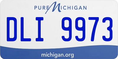 MI license plate DLI9973