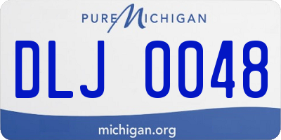 MI license plate DLJ0048