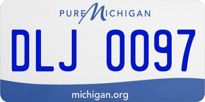MI license plate DLJ0097