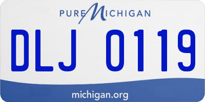 MI license plate DLJ0119