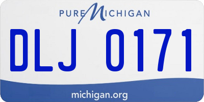 MI license plate DLJ0171
