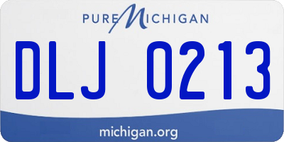 MI license plate DLJ0213