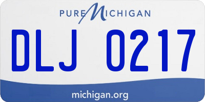 MI license plate DLJ0217