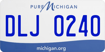 MI license plate DLJ0240