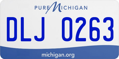 MI license plate DLJ0263