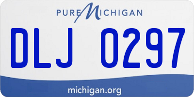 MI license plate DLJ0297