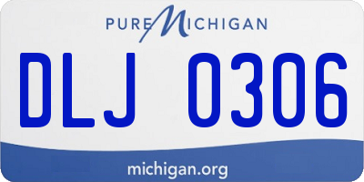 MI license plate DLJ0306