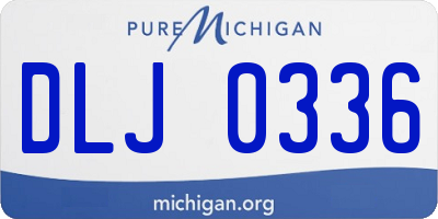 MI license plate DLJ0336