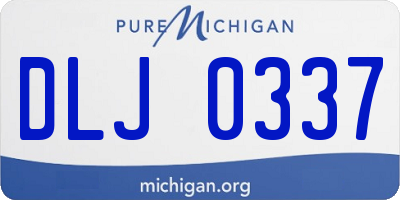 MI license plate DLJ0337