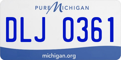 MI license plate DLJ0361