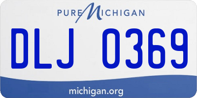 MI license plate DLJ0369