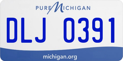 MI license plate DLJ0391
