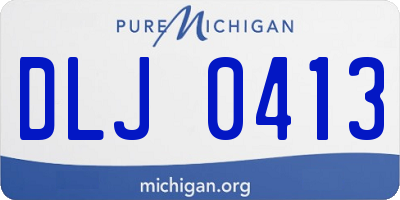 MI license plate DLJ0413