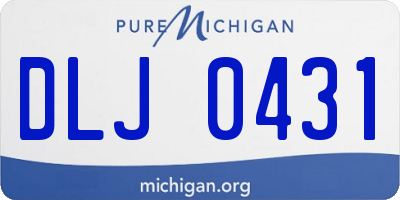 MI license plate DLJ0431