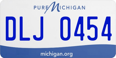 MI license plate DLJ0454