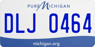 MI license plate DLJ0464