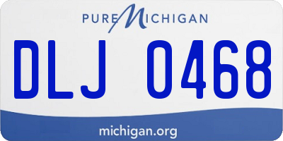 MI license plate DLJ0468