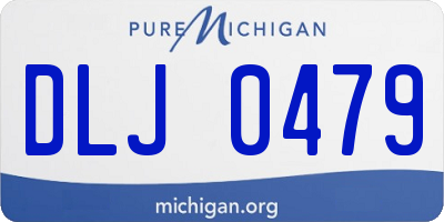 MI license plate DLJ0479