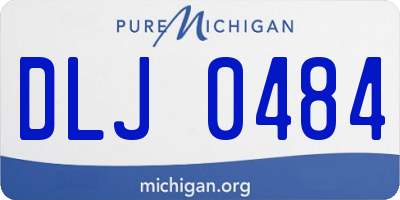 MI license plate DLJ0484