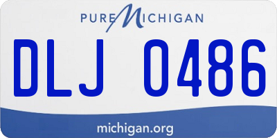 MI license plate DLJ0486